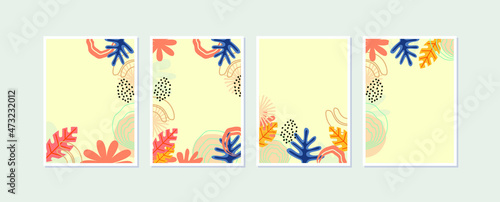 Nature Background. Botanical wall art. Vector illustration. Organic shape design and symbol.