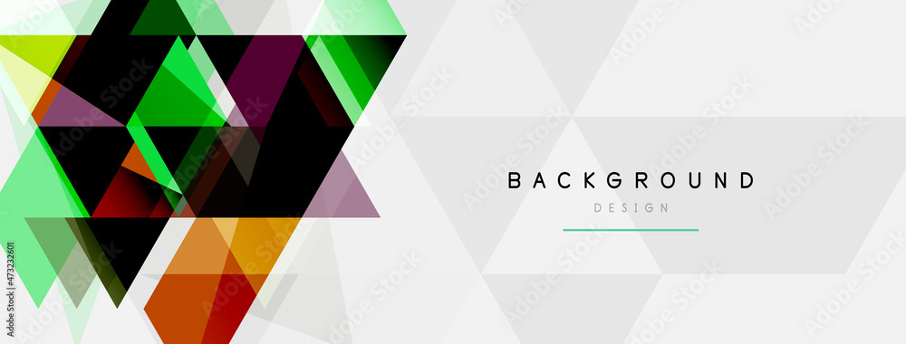Mosaic triangles geometric background. Techno or business concept, pattern for wallpaper, banner, background, landing page Mosaic triangles geometric background. Techno or business concept, pattern for wallpaper, banner, background, landing page