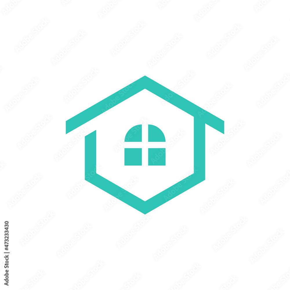 Home Cleaning Hexagonal Logo Template Design Vector Design illustration Home Cleaning Hexagonal Logo Template Design Vector Design illustration