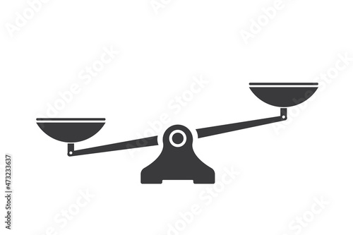 Scales, Flat design on white background for website, application, printing, document, poster design, etc. vector EPS10