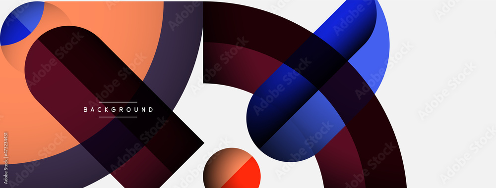 Trendy shapes, color minimal design composition, lines and shadows for wallpaper banner background or landing page Trendy shapes, color minimal design composition, lines and shadows for wallpaper banner background or landing page