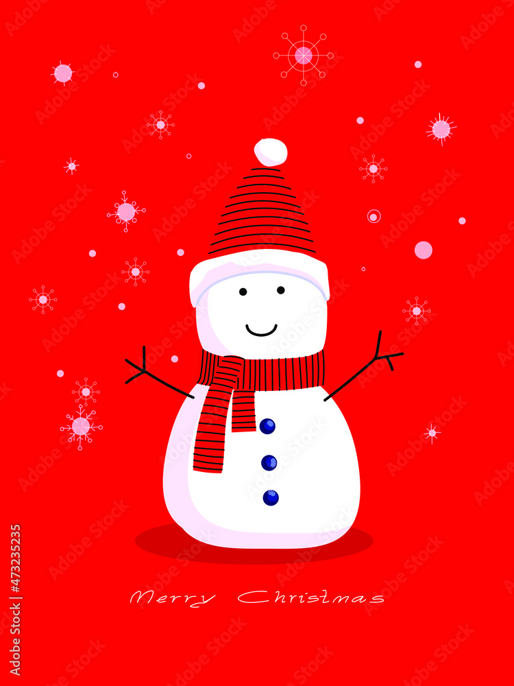 Snowman on Christmas days icon symbol character vector illustration. Snowman on Christmas days icon symbol character vector illustration.