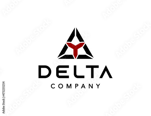 Triangle delta logo template
