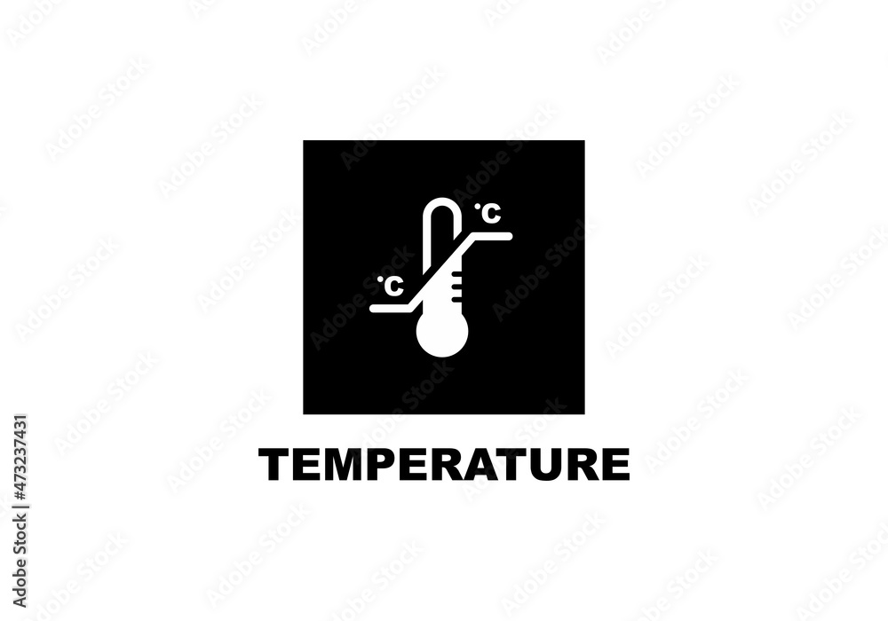 Temperature simple flat icon vector illustration Temperature simple flat icon vector illustration