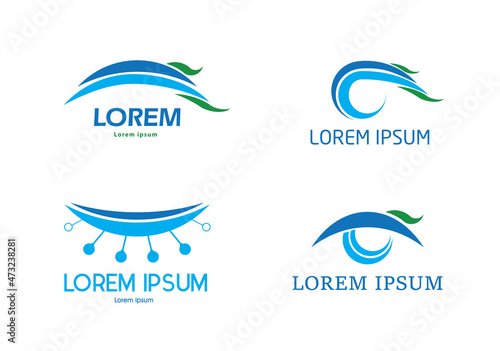 ocean wave logo in EPS format