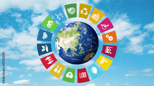 青空と環境イメージ サステナブル SDGs