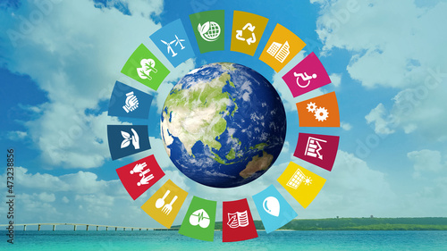 青空と環境イメージ サステナブル SDGs
