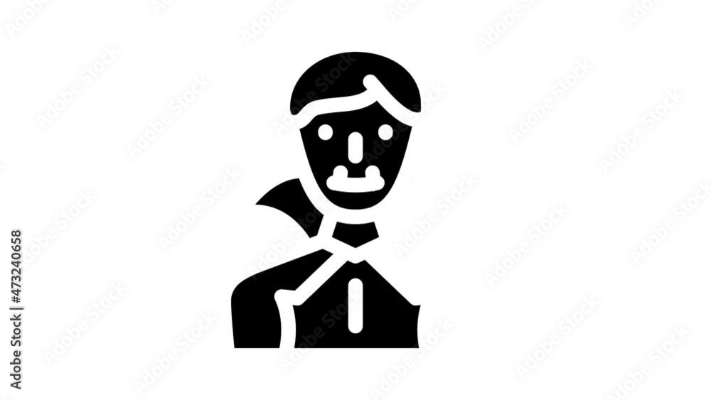 vampire fantasy character animated glyph icon vampire fantasy character sign. isolated on white background vampire fantasy character animated glyph icon vampire fantasy character sign. isolated on white background