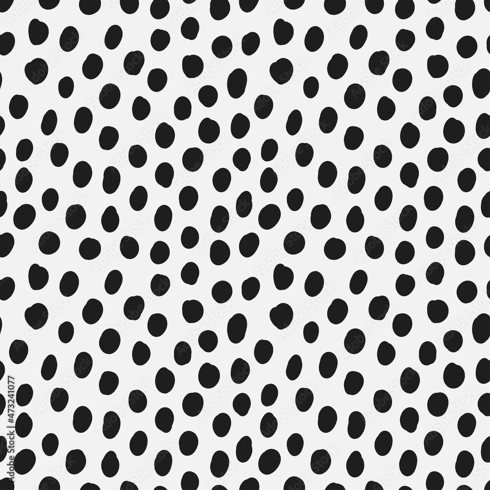 Hand-Drawn Medium Polka Dot Seamless Patterns Hand-Drawn Medium Polka Dot Seamless Patterns