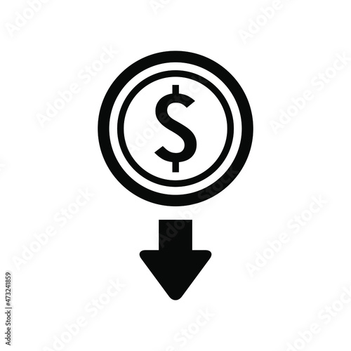 Money withdrawal icon vector graphic