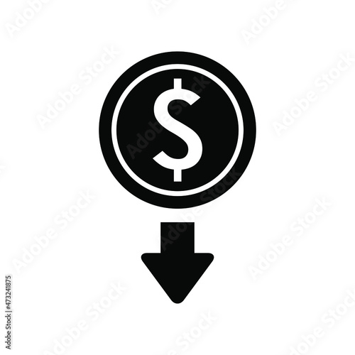 Money withdrawal icon vector graphic