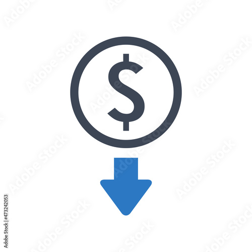 Money withdrawal icon vector graphic