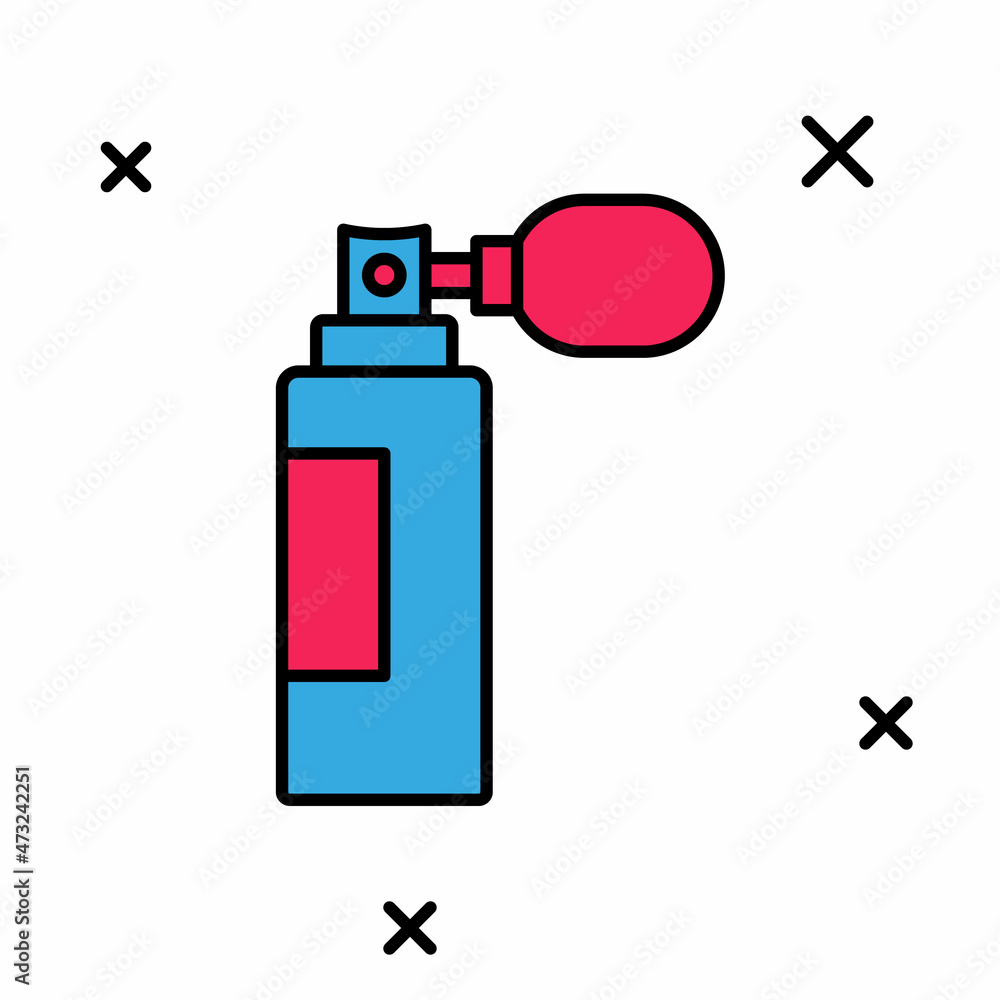 Filled outline Perfume icon isolated on white background. Vector Filled outline Perfume icon isolated on white background. Vector