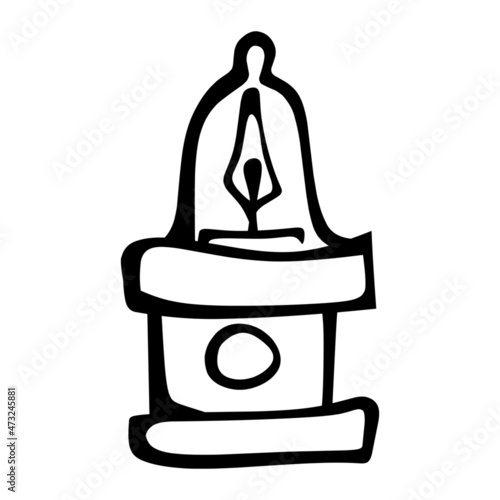 talker of business hand drawn illustration