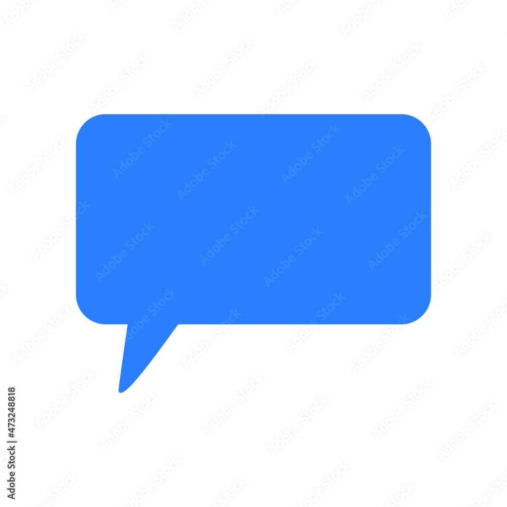 Chat message icon. Chat bubble. Vector & illustration. Chat message icon. Chat bubble. Vector & illustration.