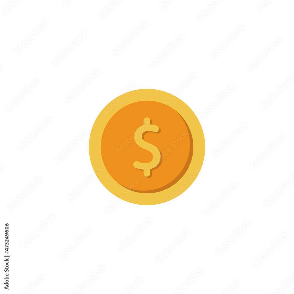 money coin icon design template vector isolated illustration money coin icon design template vector isolated illustration