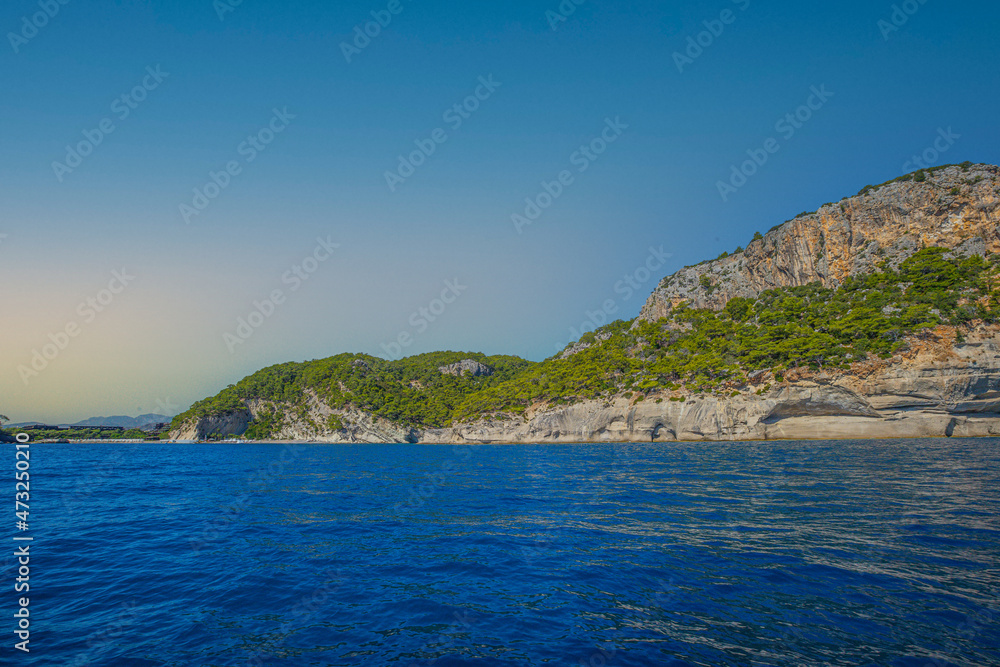 seascape in the warm mediterranean sea