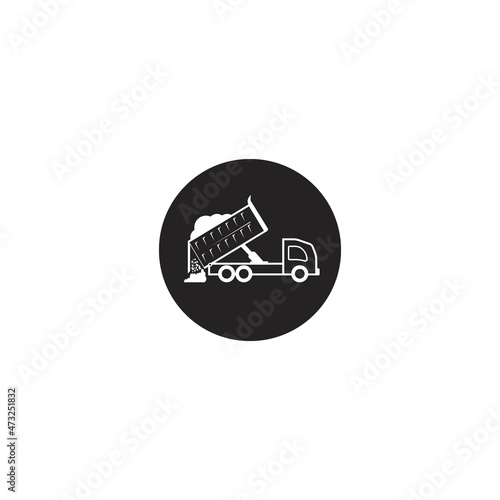 Dump truck icon.