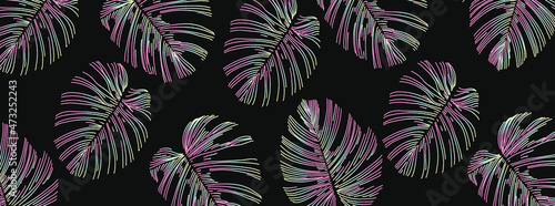 Botanical and golden line Minimal and natural wall vector set. Boho foliage line art drawing with abstract Shape. Cover, wallpaper, Abstract Plant Art design for print, Natural wall art. Vector illust