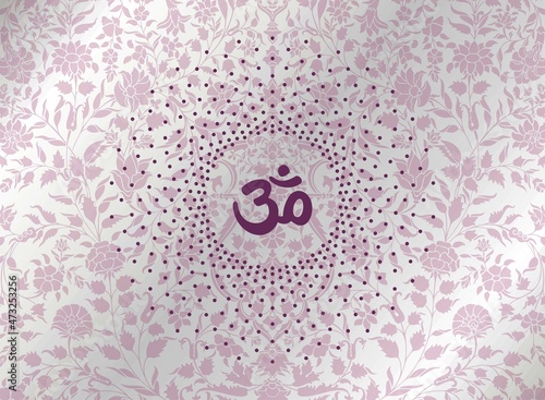 aum syllable , paisley design ,Hinduism , India	