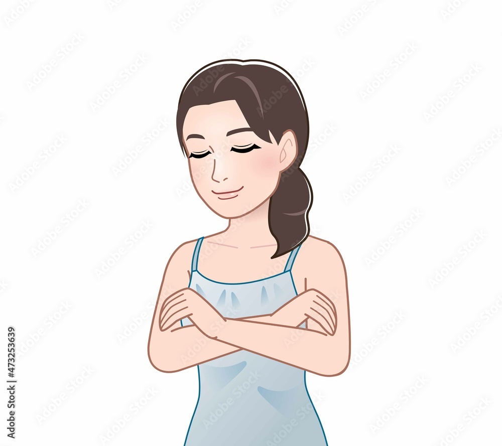 下着姿の女性 下着姿の女性