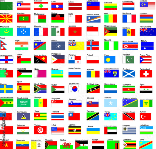 Wallpaper Mural Flags of all countries in the world, part 2 Torontodigital.ca