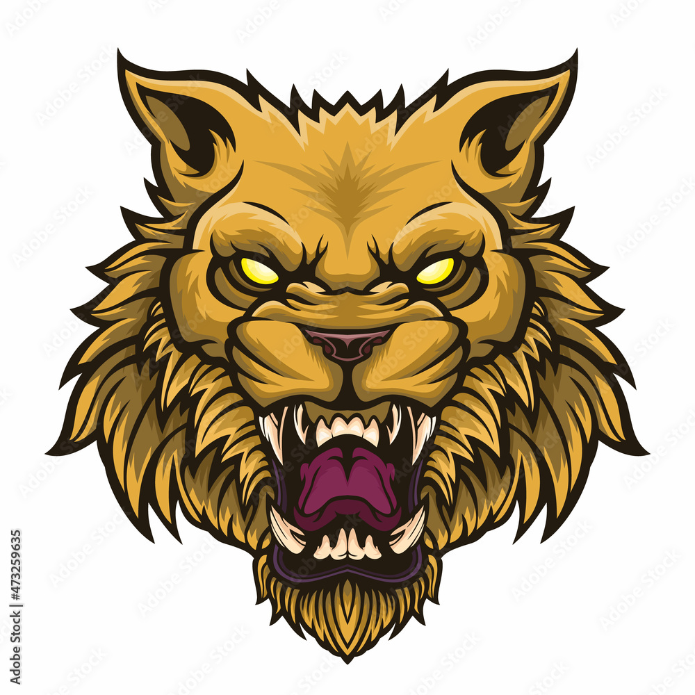 Lion Head Mascot. Lion Head Mascot.