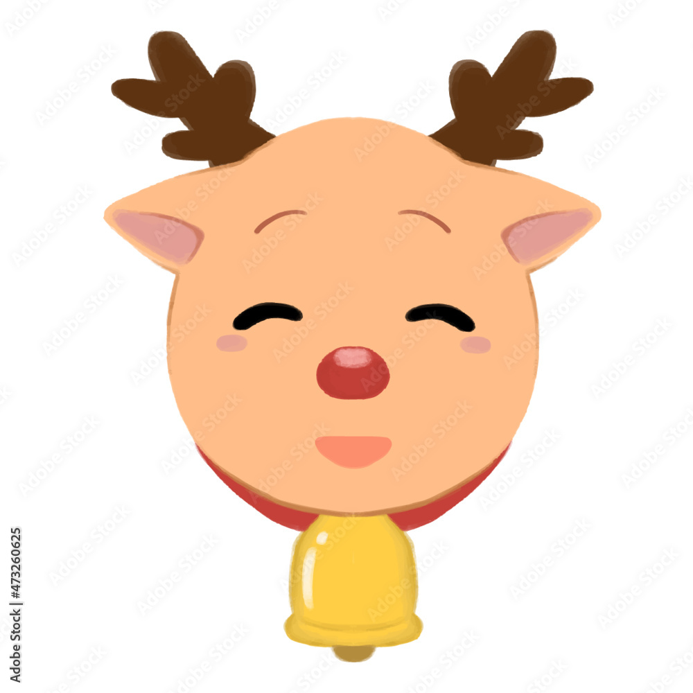 Naklejka premium トナカイ