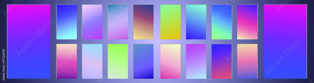 Fototapeta premium Modern vibrant gradient background. Creative template for design, cover, banner, poster, mobile app 