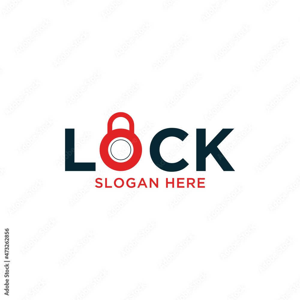 Logo lock suitable for security, factory or privacy Logo lock suitable for security, factory or privacy