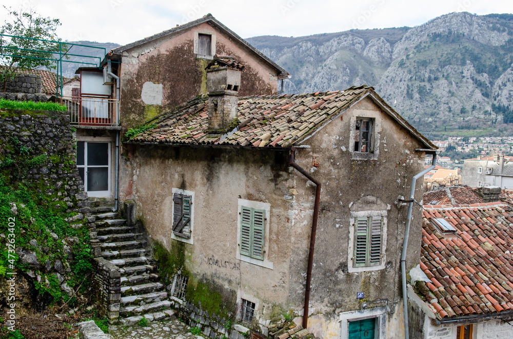 old houses in the Kotor
