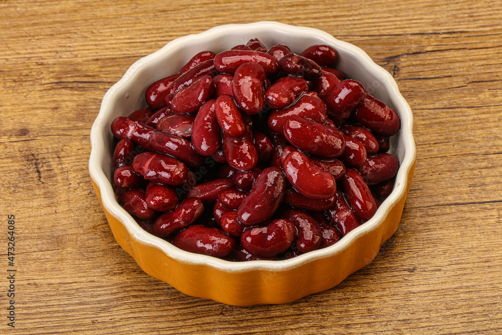 Canned red Kidney in the bowl Canned red Kidney in the bowl