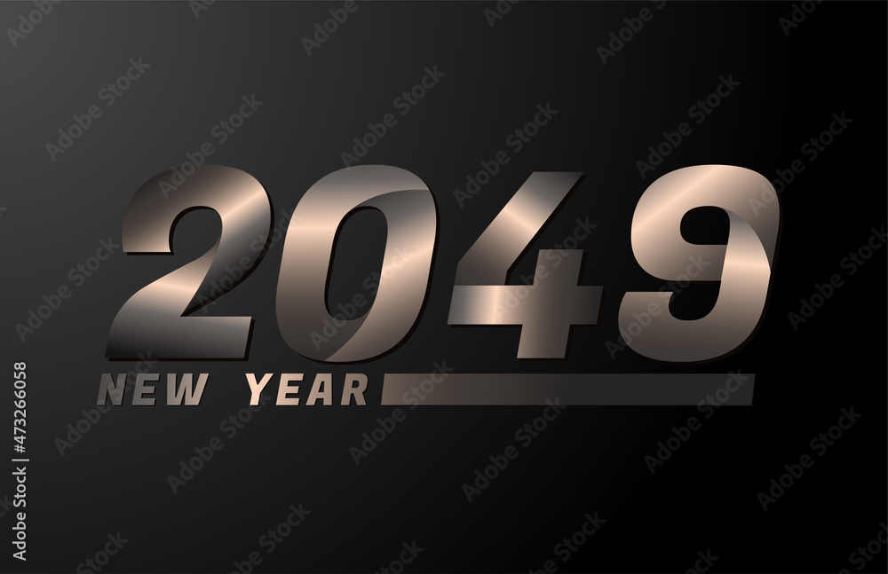 2049 Vector Isolated on Black background, 2049 new year design template 2049 Vector Isolated on Black background, 2049 new year design template