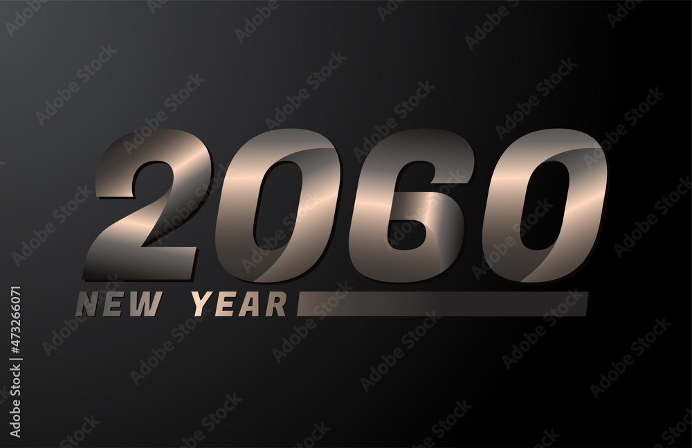 2060 Vector Isolated on Black background, 2060 new year design template 2060 Vector Isolated on Black background, 2060 new year design template