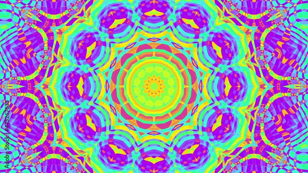 Ornate mandala loop background Ornate mandala loop background