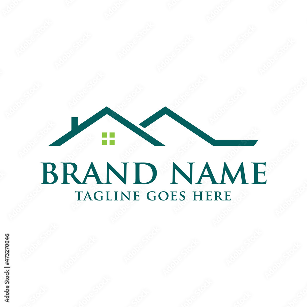 unique home estate log icon vector template. unique home estate log icon vector template.