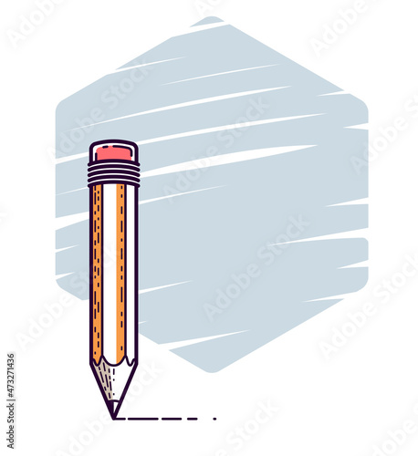 Vector background with penc...