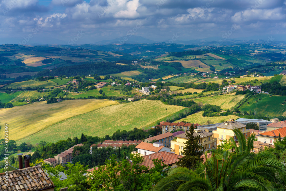 Fermo, Marche, Italy: panoramic view Fermo, Marche, Italy: panoramic view