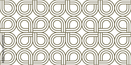 Geometric seamless pattern, vector trendy vintage tiling endless background, geometrical decorative grid.