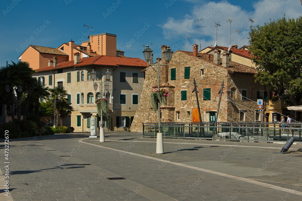 Rests of Basilica della Corte on Piazza della Corte in Grado, Italy, Europe

