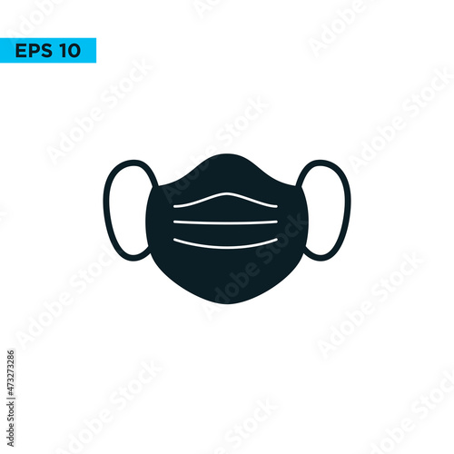 mask icon vector simple illustration