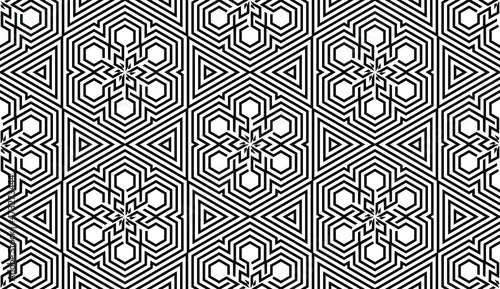 Geometric seamless pattern. Winter elements, abstract vector. Ornament for wallpaper, decorative background, website, scrapbooking, sublimation, plotter ,cutting. Vector art.