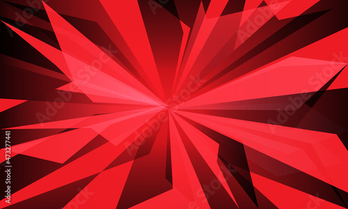 Wallpaper Mural Abstract red tone polygon geometric design modern luxury background vector Torontodigital.ca