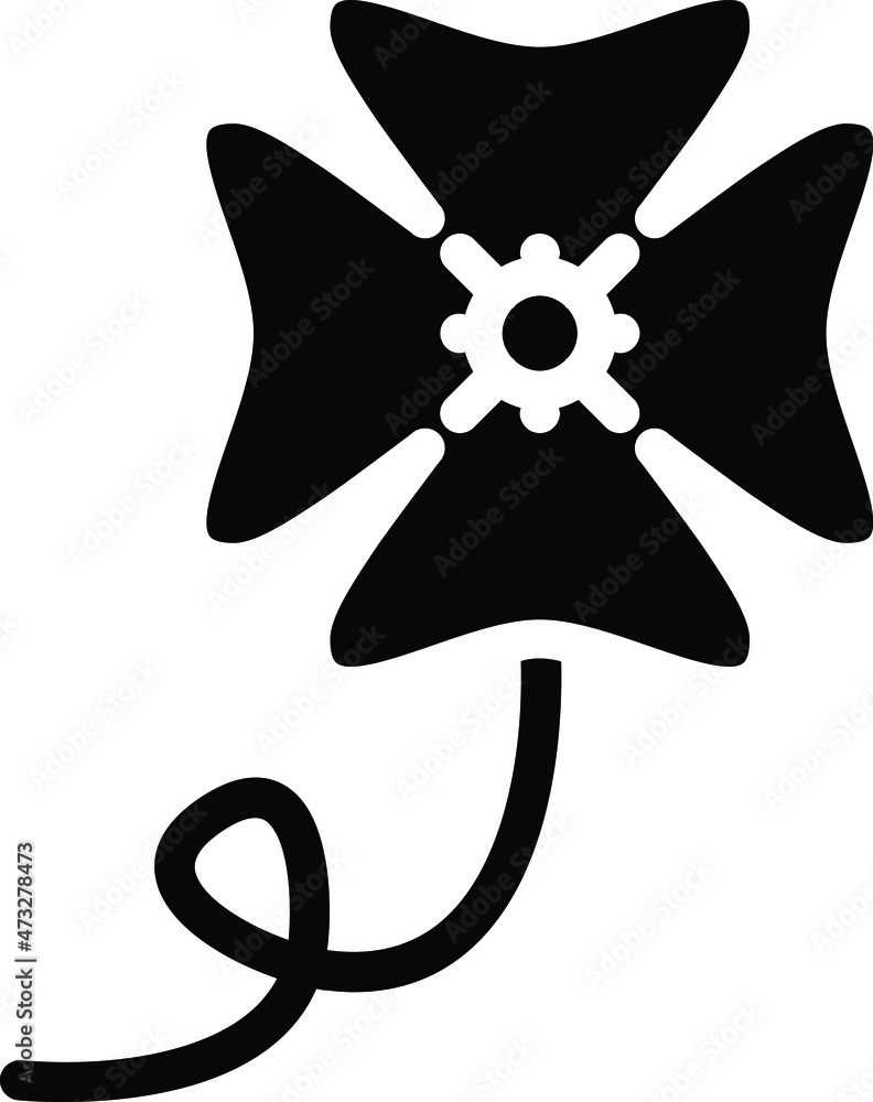 Obraz premium The illustration of flower icon vector. Suitable for garden, plant or green life.