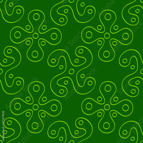 Seamless pattern with Ancient Italian sign Camunian rose for your project