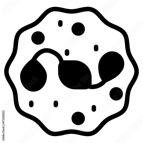 neutrophils glyph icon