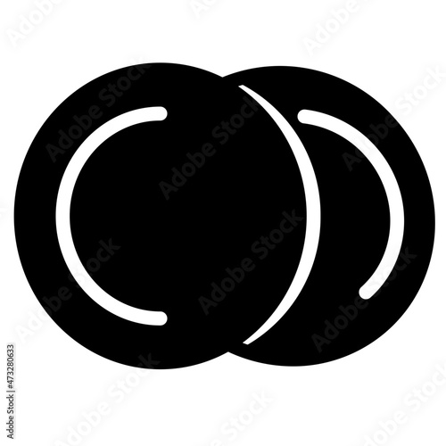 red blood cell glyph icon