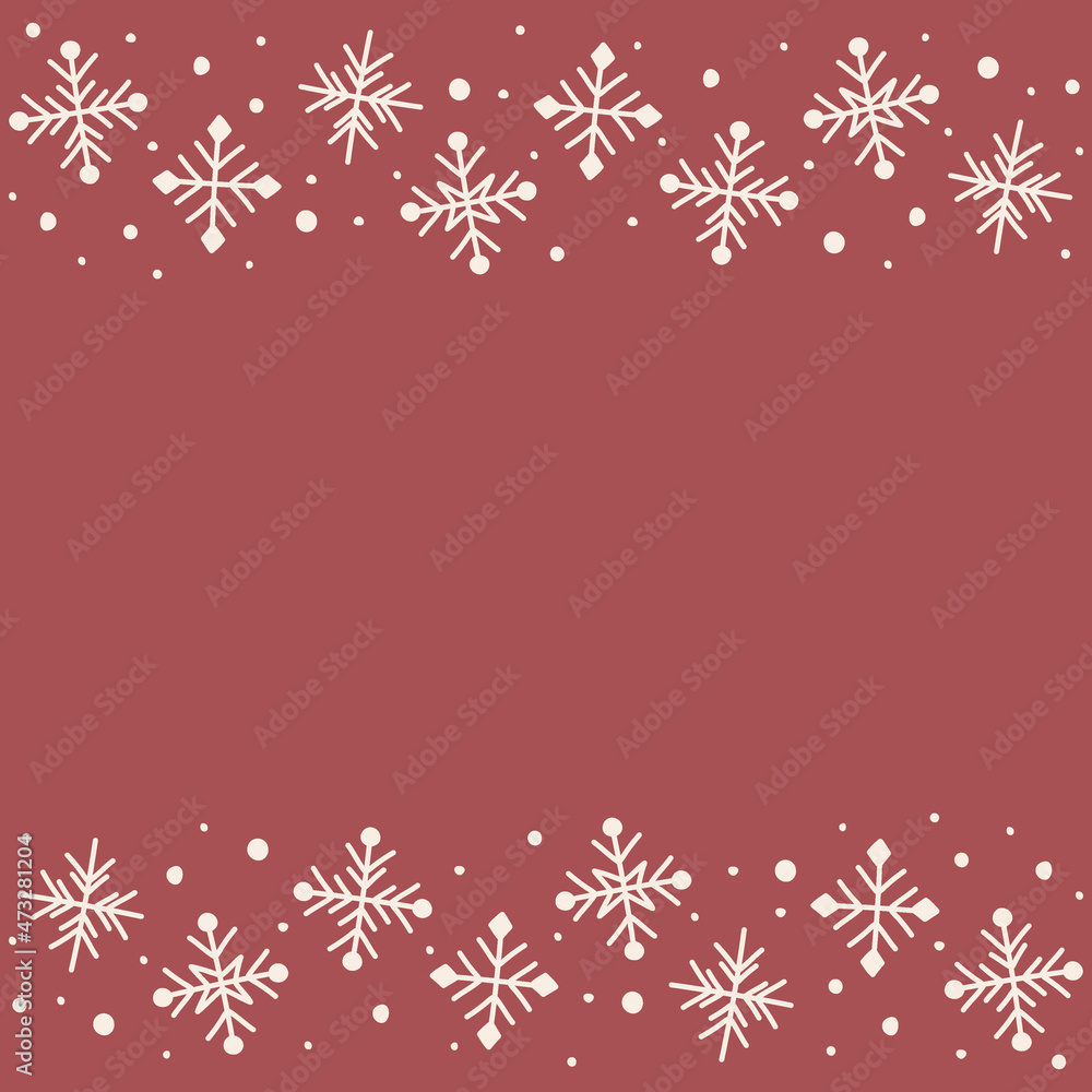 Christmas background with hand drawn snowflakes. Vector Christmas background with hand drawn snowflakes. Vector