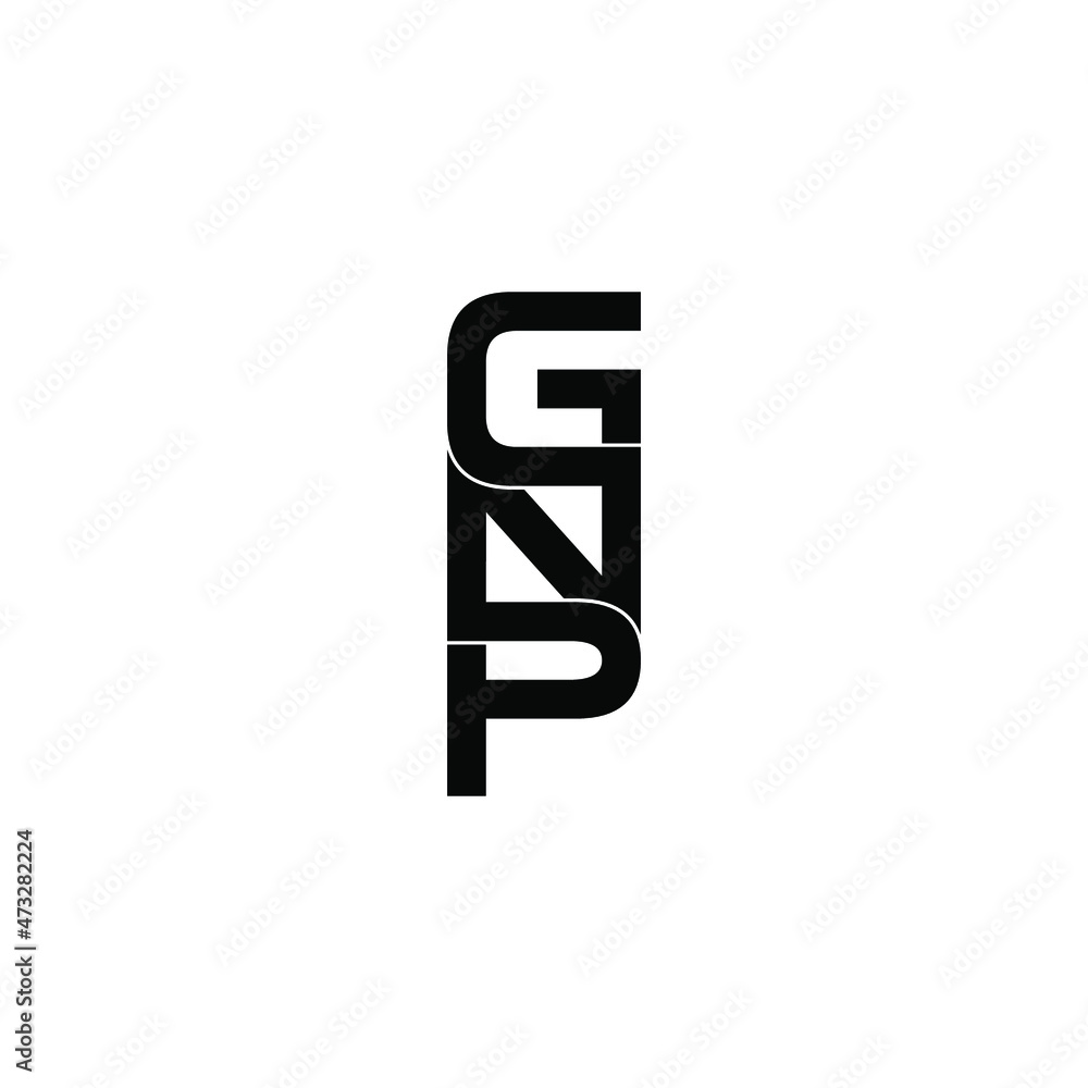 gnp letter initial monogram logo design gnp letter initial monogram logo design