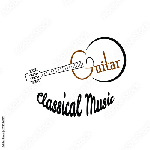 logo template with classical music group concept